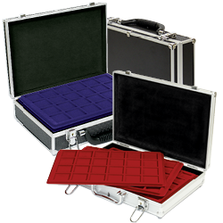 Coin carrying case with trays 331 x 220 mm