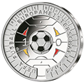 Moneda de colección de 11 euros del Campeonato Europeo de Fútbol 2024